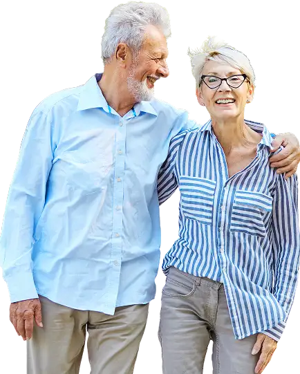 Senior couple who submitted eye care claims to their vision insurance.