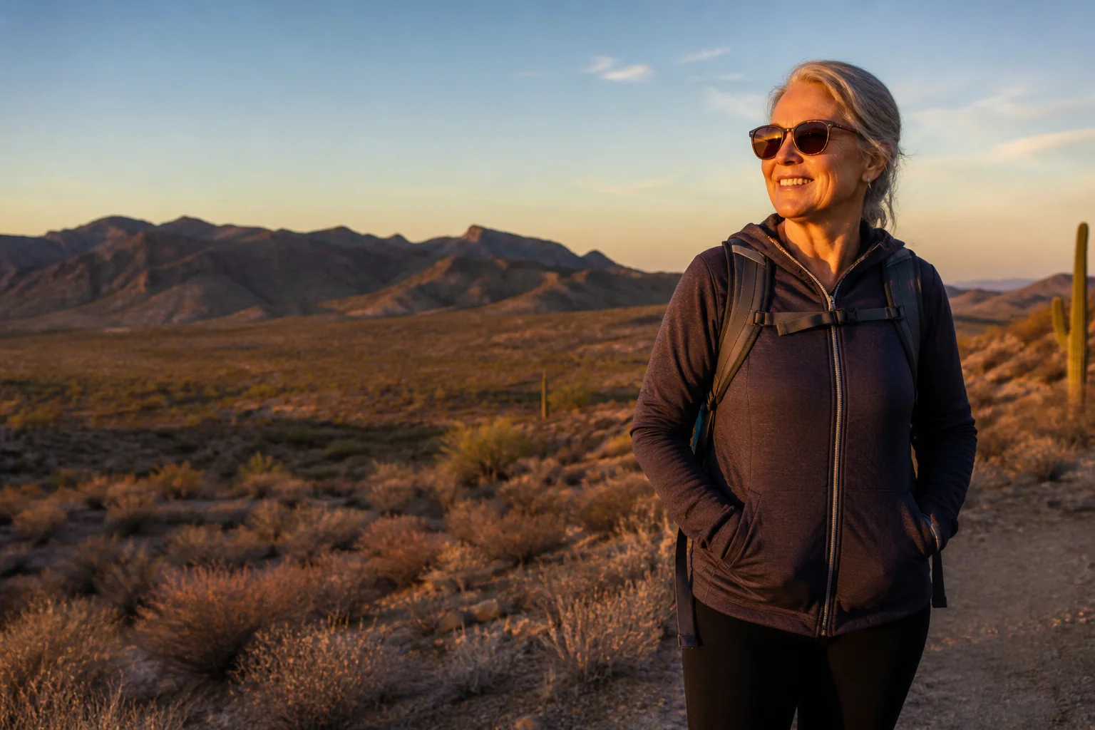 Intense desert sun over Palm Springs – high UV exposure